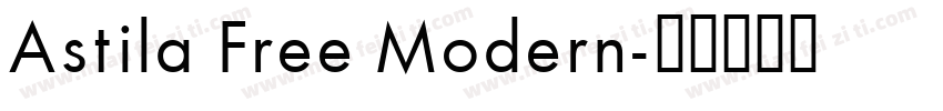 Astila Free Modern字体转换